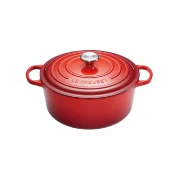 Le Creuset Signature pata pyöreä 24 cm kirsikanpunainen (21177240602430)