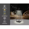 Uudelleenladattava lyhty Beper P207ILI100 — musta, kannettava LED-valaisin