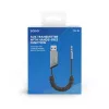Savio TR-16 lähetin AUX-adapteri handsfree-toiminnolla, Bluetooth 5.3, Google Assistant/Siri