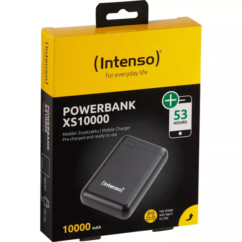 Intenso XS10000 litiumpolymeeri (LiPo) 10000 mAh musta