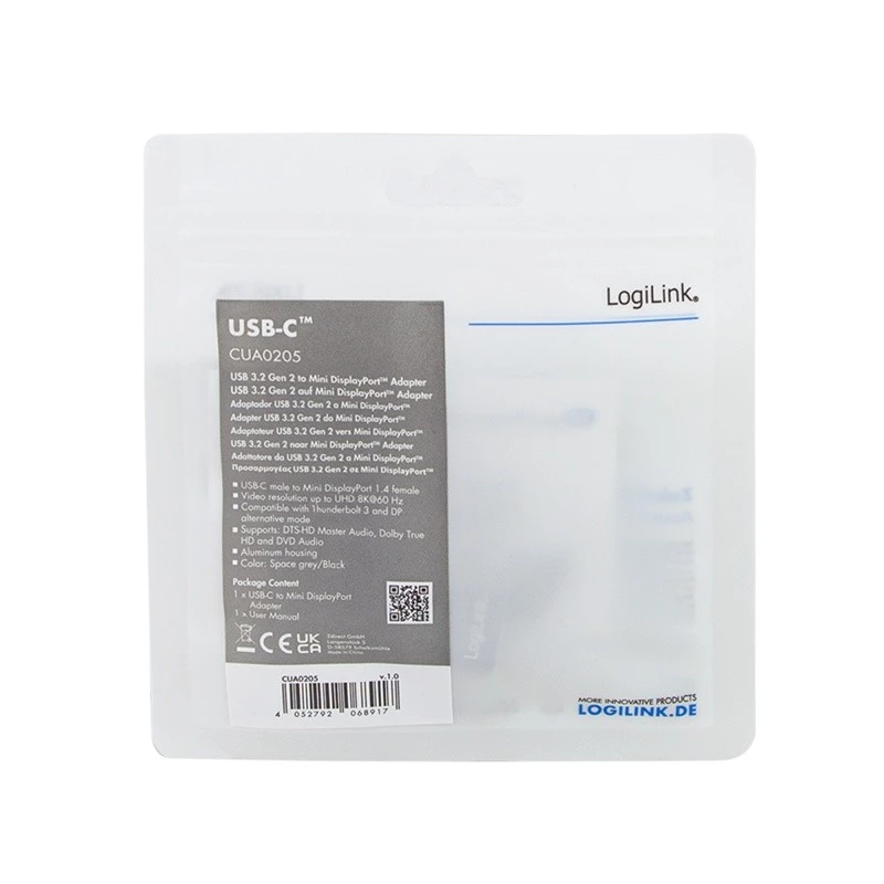 USB Type-C -sovitin mDP/B, 8K