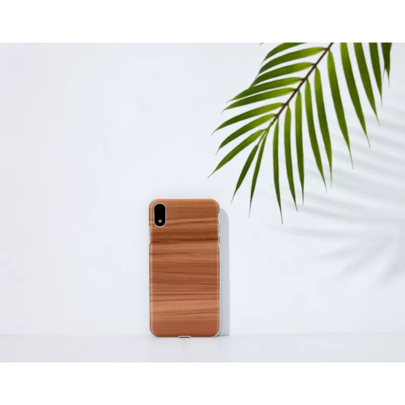Älypuhelinkotelo MAN & WOOD iPhone XR, cappuccino valkoinen