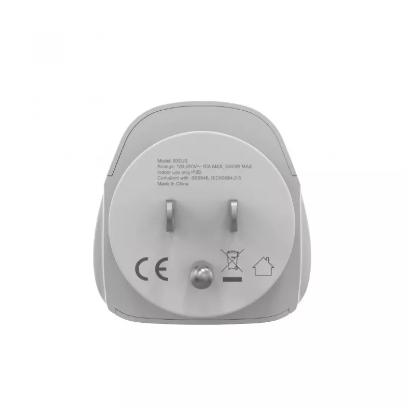 Matkasovitin GEMBIRD A-AC-USMINTF — maailma-US-pistoke, 10 A