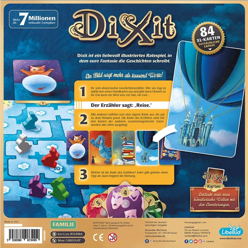 Korttipeli Asmodee Dixit LIBD0016 — roolipeli, 30 min, ikä 8+