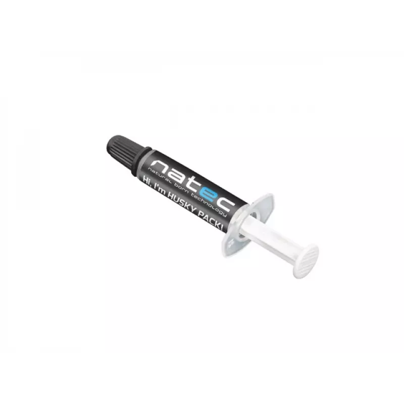 Lämpötahna NATEC Husky Pack NPT-1581, lämmönjohtavuus 4,63 W/m·K, harmaa, -30–280 °C, 10 kpl