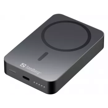 Kannettava laturi Sandberg Mag Wireless Powerbank 10000 ALU, 10000 mAh