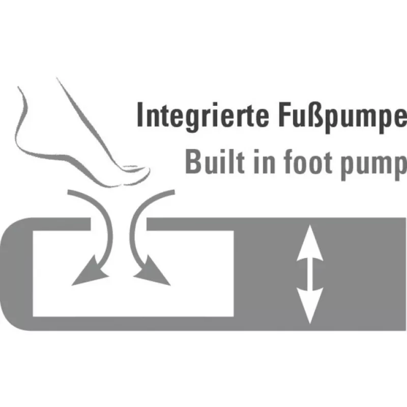 Ilmapatja Multi Comfort Plus 40053, retkeilyilmapatja musta/harmaa