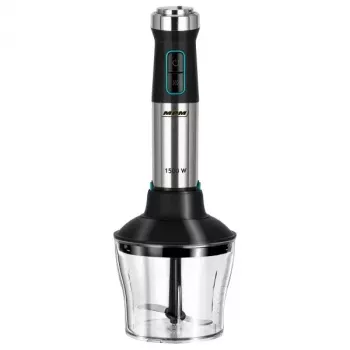 Sauvasekoitin MPM MBL-42M — 1500 W, ruostumaton teräskotelo, portaaton nopeus, turbo, lisävarusteet