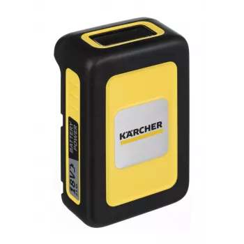 Akku- ja laturisarja Kärcher Power 18 V 2,5 Ah, 1 akku, 1 laturi, keltainen