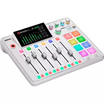 Ääniliitäntä Rode RodeCaster Pro II valkoinen — monikanavainen USB-tallennuskonsoli