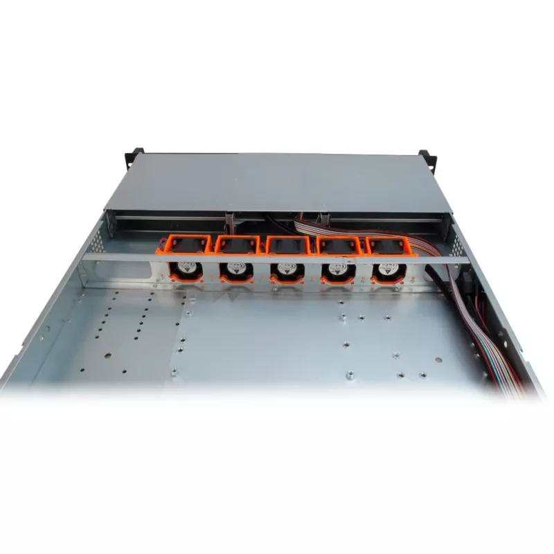Inter-Tech IPC 1U-10255 rack musta