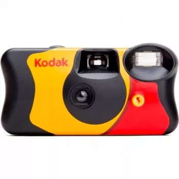Kertakäyttökamera Kodak FUN Flash 27+12 kuvaa, ISO 400, 39 kuvaa, sisäänrakennettu salama
