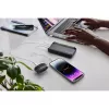 Powerbank INTENSO 7350050 — 20000 mAh, 1× USB-A + 2× USB-C, 100 W kokonaislähtöteho, musta/harmaa