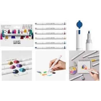 Layout-tussisarja COPIC acrea 0,8 mm, 6 kpl