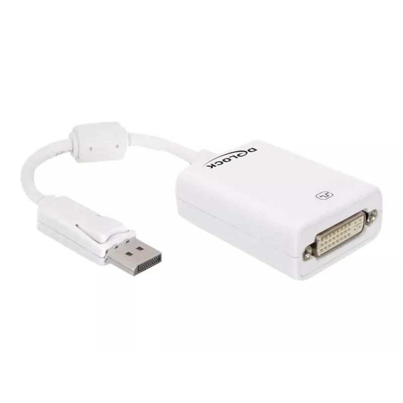 Videokaapelisovitin DeLOCK 61765 DisplayPort - DVI-I 0,125 m