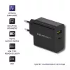 Virtalähde QOLTEC 51717 45W 20V 3A AC-laturi sisäkäyttöön älykellolle, musta