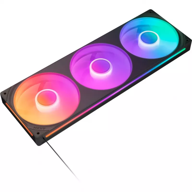 NZXT F360 RGB Core 360mm ARGB 3 kpl pakkaus musta