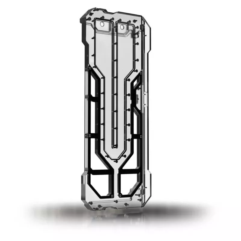 Singularity Spectre 4 Aevum Elite akryylinen tietokonekotelo — läpinäkyvä/aksentti musta