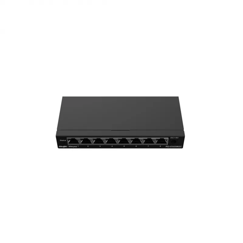 Hallittava kytkin Ruijie Networks RG-ES208GC L2 Gigabit Ethernet 8 porttia