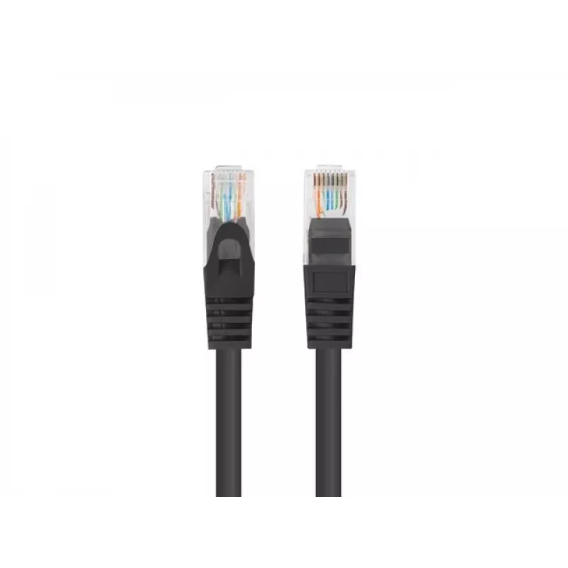 Lanberg PCU6-20CC-0150-BK Cat6 UTP -kytkentäkaapeli, 1,5 m, musta, 10 kpl