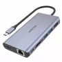 Keskitin UNITEK uHUB S7 USB 3.2 Gen 1 Type-C harmaa