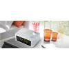 Kelloradio Muse M-178 PW digitaalinen hopea valkoinen