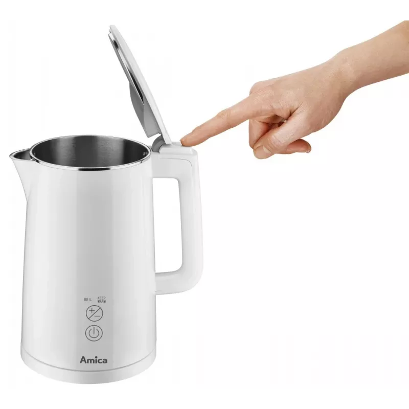 Sähköinen vedenkeitin AMICA 1,5 L 2200 W hopea