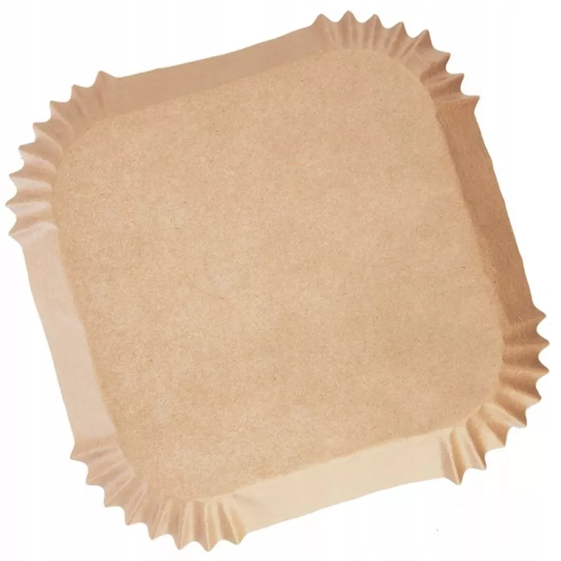 Heckermann paperiset friteerauskorin aluset 21×21 cm neliö, 100 kpl (malli 120071)