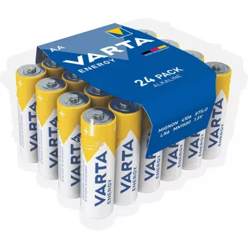 Kertakäyttöparisto Varta Alkaline AA 24 kpl:n pakkaus