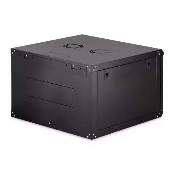 Seinäkiinnitteinen 19 tuuman räkkikotelo DIGITUS Dynamic-N DN-37103 — 7U, 600x600 mm, IP20, kokoamaton, musta