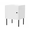 Nightstand set 2 pcs cama meble PALAZZO BIS 45×39×H59 cm, white matt, MDF/particle board