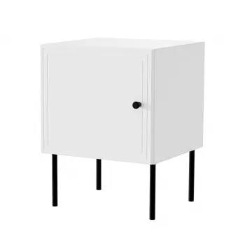 Nightstand set 2 pcs cama meble PALAZZO BIS 45×39×H59 cm, white matt, MDF/particle board