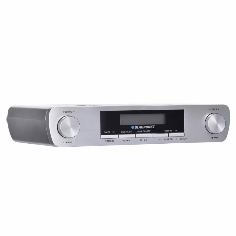 Keittiöradio BLAUPUNKT KR14BT Bluetooth, UKW, LED-näyttö, 2x0.8W, verkko/paristo, harmaa