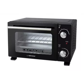 Minileivinuuni ESPERANZA EKO007N, 10 L, 800 W, musta, maks. 250 °C, mekaaninen ajastin 30 min