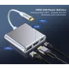 USB-C-adapteri-keskitin TB AKTBXVAU3HMPDAV — 3-in-1: HDMI + USB-A + USB-C PD, hopea