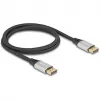 DeLOCK DisplayPort-kaapeli 16K 60 Hz 1 m hopea metalli
