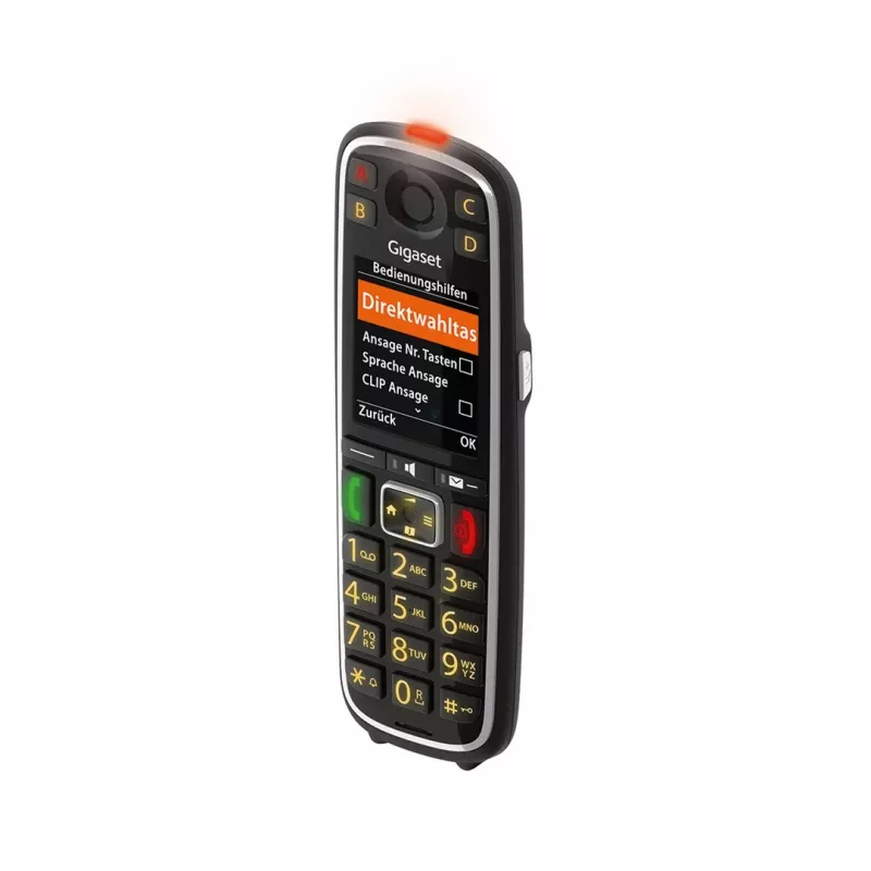 Gigaset E720HX analoginen/DECT-puhelin numeronäytöllä musta