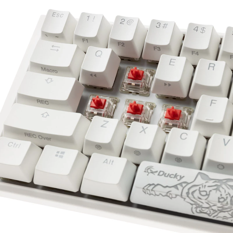 Ducky One 3 Classic Pure valkoinen Mini-pelinäppäimistö, RGB-LED - MX-Red (US) (DKON2161ST-RUSPDPWWWSC1)