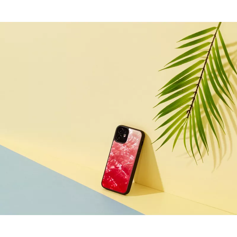 iKins suojakotelo Apple iPhone 12 minille — Pink Lake mustin yksityiskohdin