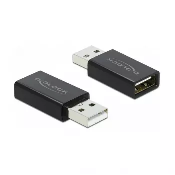 DELOCK USB 2.0 sovitin Type-A uros Type-A naaras datalukko