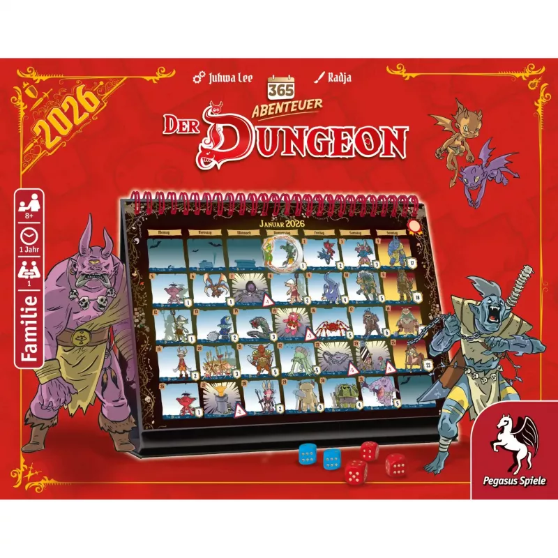 365 adventure – Der Dungeon (Edition 2026), pulmapeli