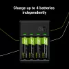 Akkulaturi Green Cell GC VitalCharger USB, 4 paikkaa, AA/AAA, USB-käyttöinen, musta