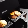 Kuumailmafriteerauskeitin Petra PT4750BLKVDEEU7, kahden kammion, 3,7 L tilavuus, musta