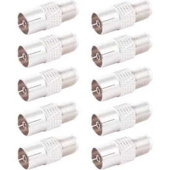 Sovitin IEC-naaras–F-naaras ShiverPeaks 85324-SET10, 10 kpl:n pakkaus