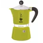 Bialetti Rainbow mokkapannu 0,27 l vihreä