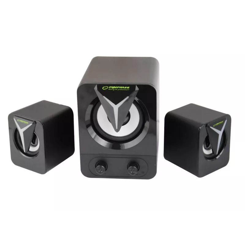 Esperanza EGS107 kaiutin 2.1 USB LED 5 W musta