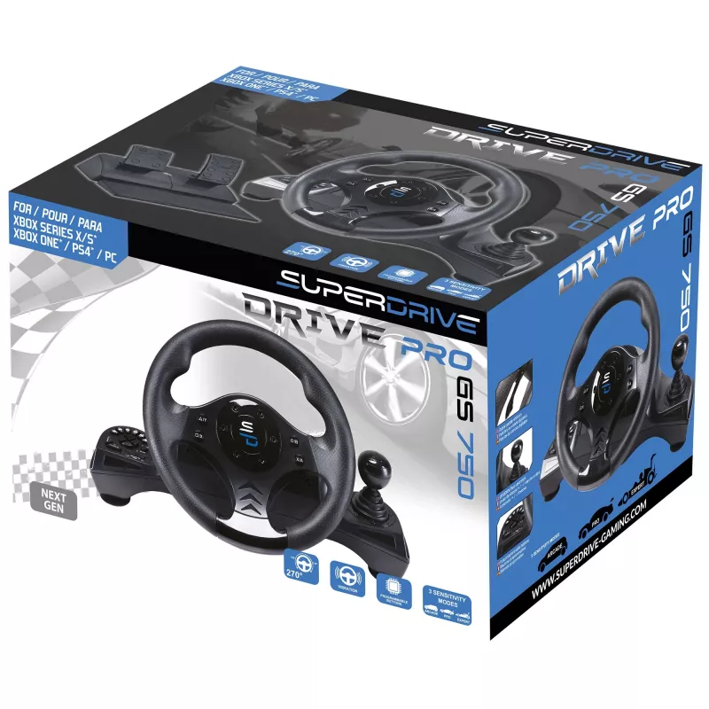 Ratti + polkimet Subsonic SA5156-NG 270° kierto USB musta
