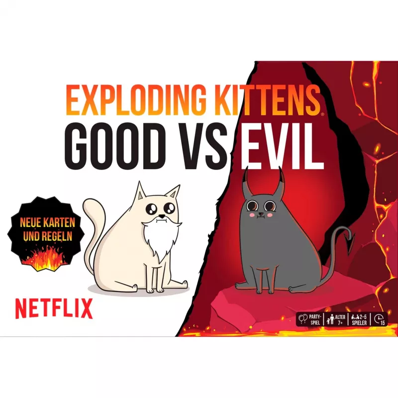 Exploding Kittens - Gut gegen Böse, korttipeli