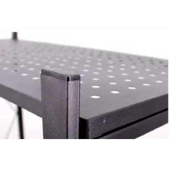 Puutarhatyökalujen säilytyshylly Top e shop Rack FS004 — vapaasti seisova sinkitty teräs, 720×340×1270 mm, 50 kg kantavuus