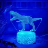 Pöytä-LED-valaisin MANTA SNL117RGB RGB 3D dinosaurus valokoriste